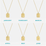 Birth Month Flower Necklace