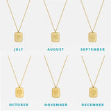 Birth Month Flower Necklace