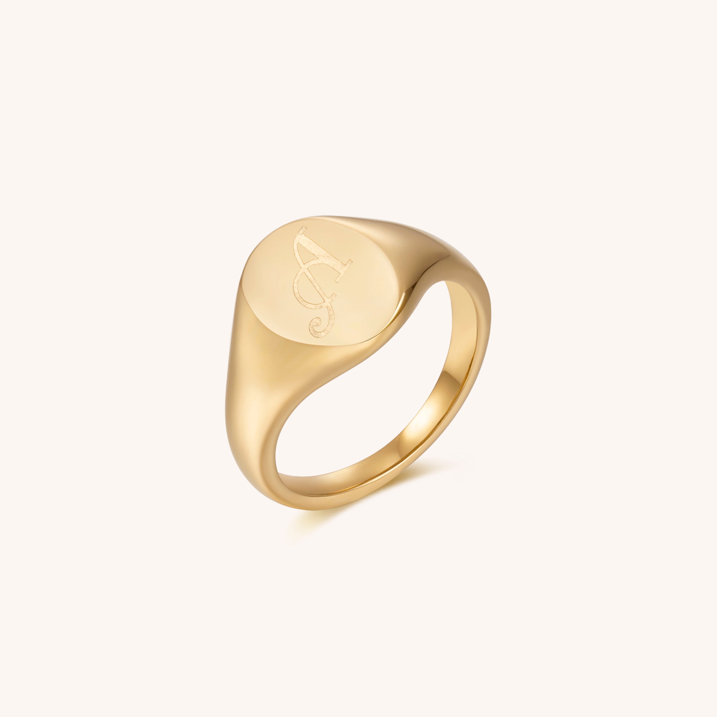 Initial Signet Ring - A
