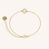 Mother Of Pearl Clover Bracelet