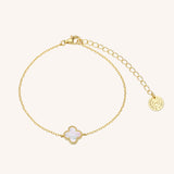 Mother Of Pearl Clover Bracelet