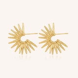 Starburst Hoop Earrings