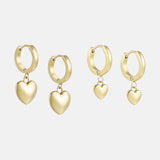 Heart Charm Earrings Set - Mom & Mini