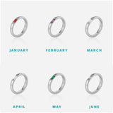 Birthstone Ring - Silver
