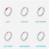Birthstone Ring - Silver