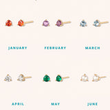 Birthstone Stud Earrings