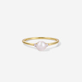 Classic 5mm AAA Solitare Pearl Ring