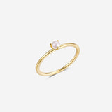 Classic 3mm AAA Solitare Pearl Ring