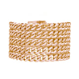 Rose Gold Curb Chain Cuff