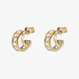 Clara Mini Double Hoops