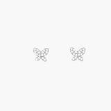 Pavé Butterfly Stud Earrings