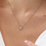 Nicole Crystal Butterfly Necklace