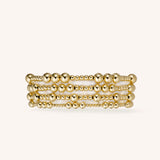 Mixed Sized Gold Stacking Set