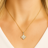 Moissanite Clover Necklace
