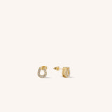 Lucky Horseshoe Stud Earrings