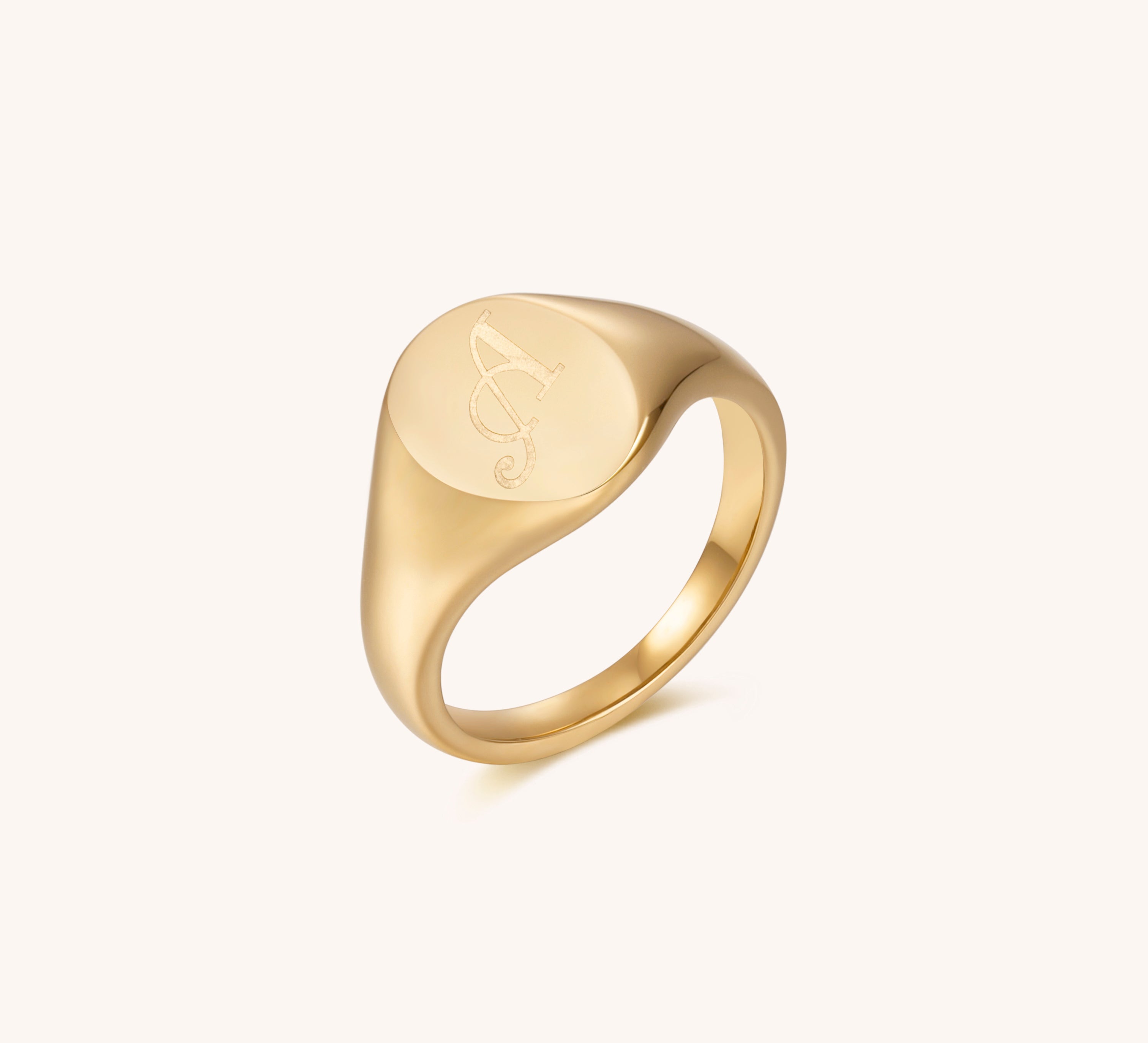 Initial Signet Ring - A