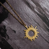 Celestial Coin Pendant Necklace