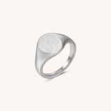 Initial Signet Ring - K