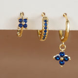 Bloom Crystal Drop Earring Set