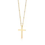 Cubic Zirconia Cross Pendant Necklace