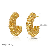 Lava Texture Chunky Twisted Ring