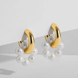 Natural Freshwater Pearl Drop Earrings