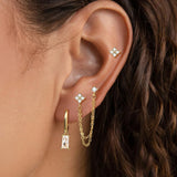 Luna Link Ear Jacket Earrings