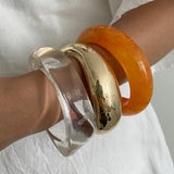 Clear Acrylic Wide Bangle