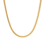 Gold Wheat Chain Necklace