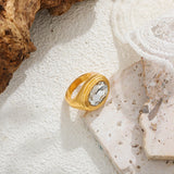 Oval Cubic Zirconia Ring