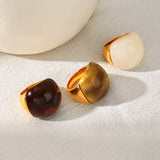 Chunky Resin Dome Statement Ring