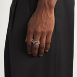 Multi-Layer Stackable Cubic Zirconia Ring
