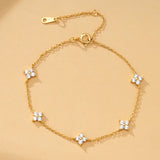 Lucky Clover Crystal Bracelet