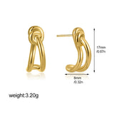 Twist Knot Stud Earrings