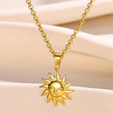 Sunflower Pendant Necklace