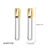 Double Loop Square Hoop Earrings