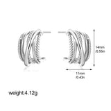 Twisted Braid Hoop Earrings