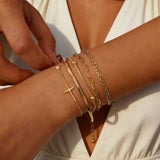 Stackable Chain Bracelet Set (5-Piece)