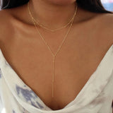 Grace Y-Drop Lariat Necklace