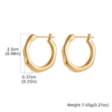 Gold Geometric Hoop Earrings