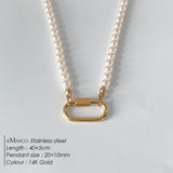 Oval Turnbuckle Choker Necklace