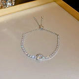 Crystal Wave Bangle Bracelet