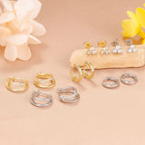 Aurora Double Circle Huggies