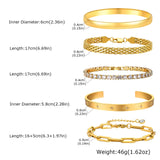 CZ Tennis Starburst Bangle