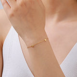 Dainty Heart Charm Bracelet