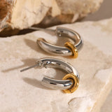 Classic Small C-Shape Hoop Earrings