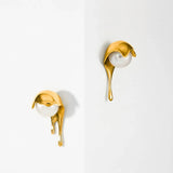 Molten Droplet Pearl Waterdrop Studs