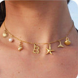 Seaside Shell Charm Necklace