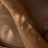 Teardrop Crystal Dangle Bracelet