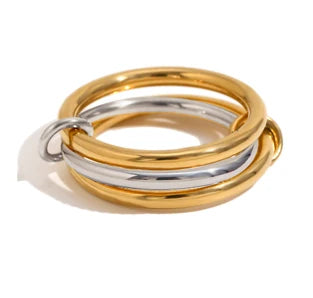 Mixed Metal Stacking Ring